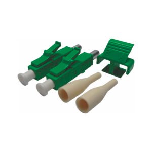 Conector LC Verde en ángulo APC (Duplex)
