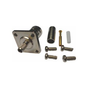 Hembra recto para fijar en panel con tornillos